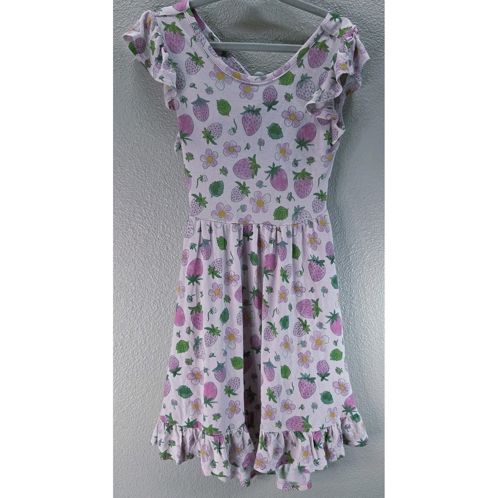 Posh Peanut Strawberry‎ Dress 5T Bamboo